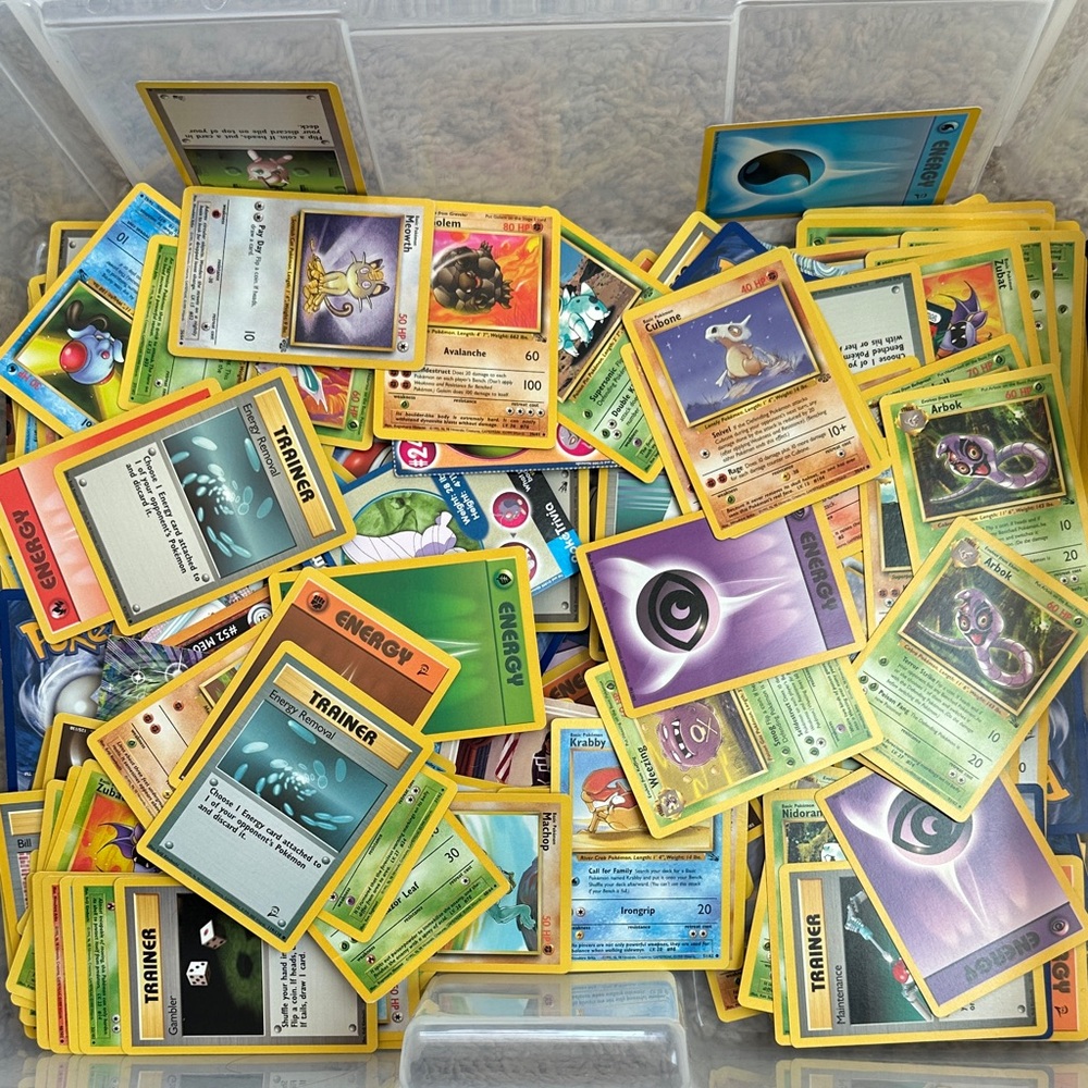 Open to offers - Assorted Pokémon Trading Cards - sold as lot